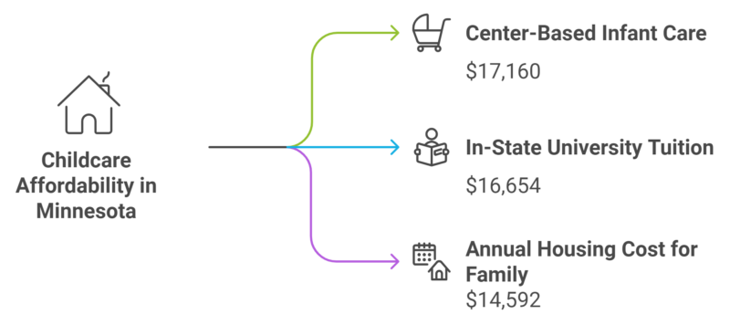 Childcare Affordability in Minnesota Chart