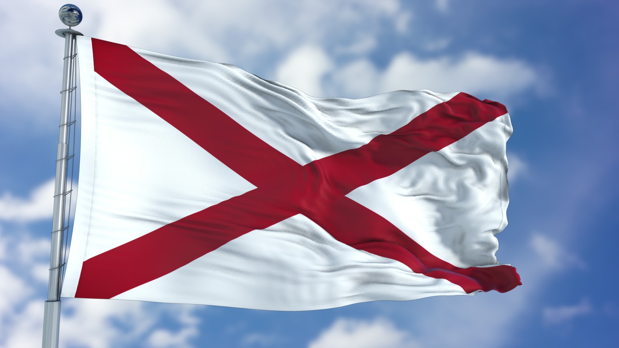 Alabama State Flag, Image source: veteransflagdepot.com