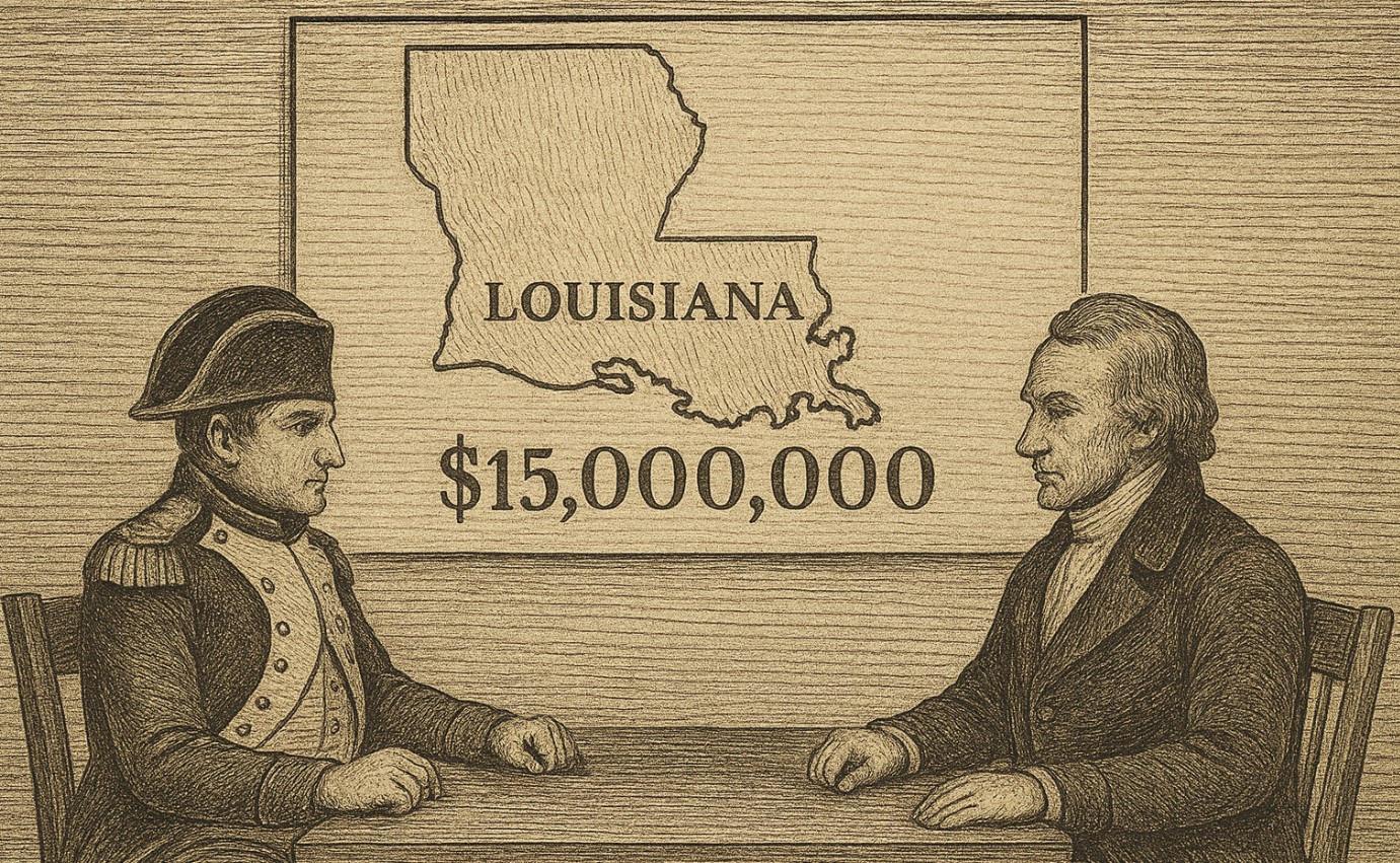 Napoleon sold Louisiana to the US for fifteen million dollars