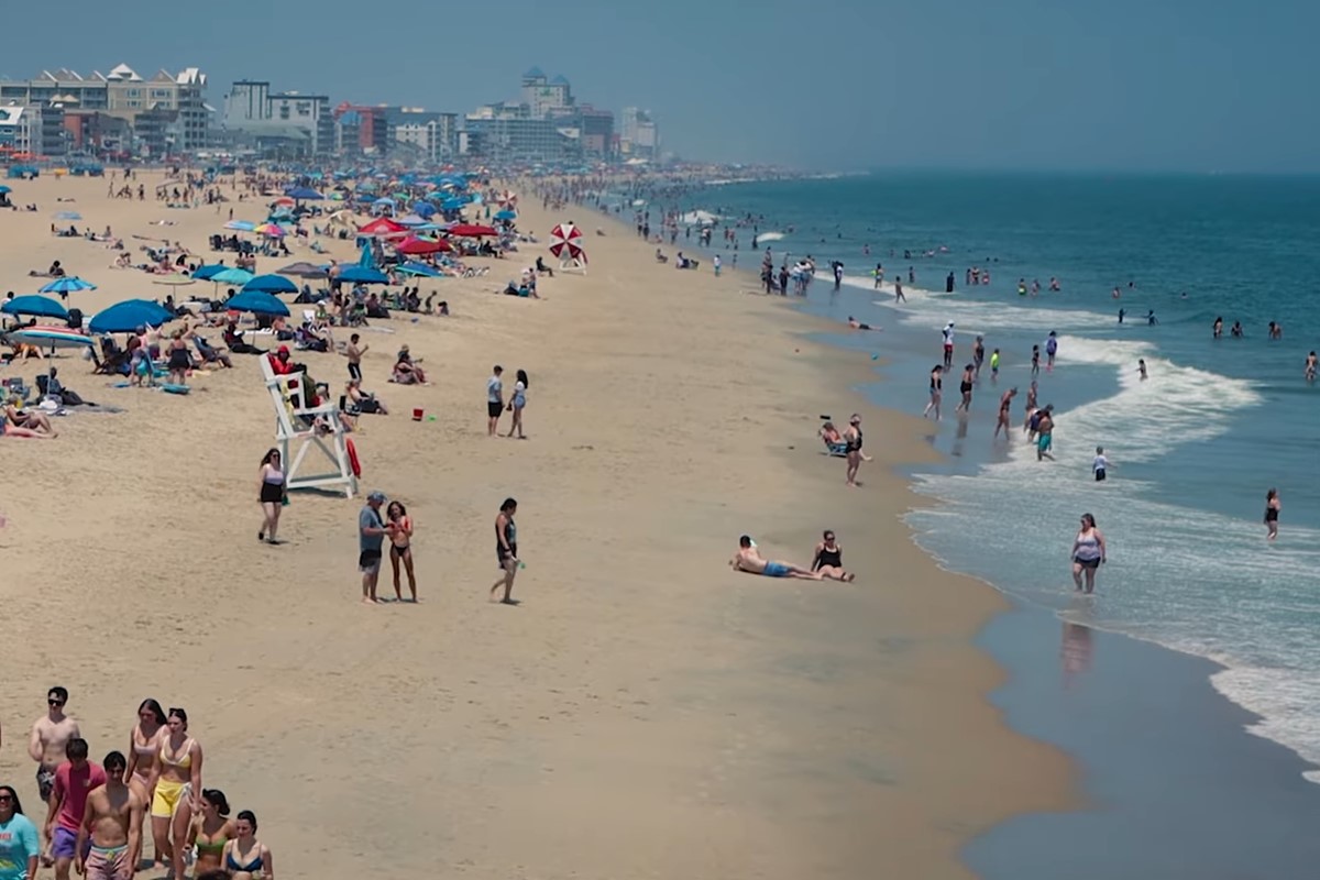 Summertime in Ocean City, Maryland