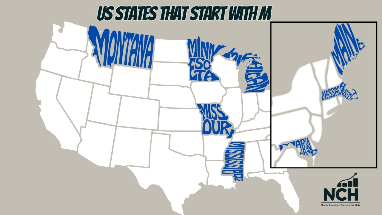 US States that Start with M