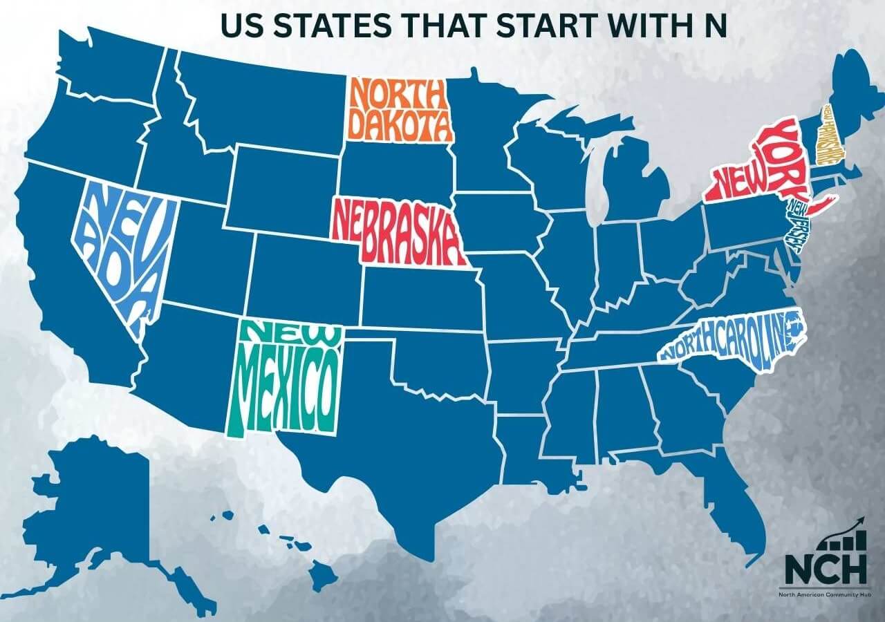 US States that Start with N