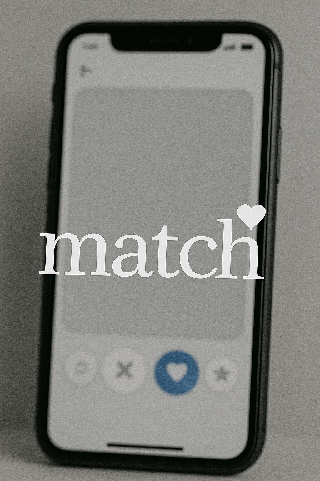 Match dating app screen on a smartphone