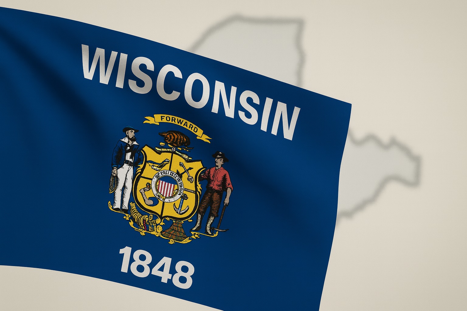 The State Flag of Wisconsin