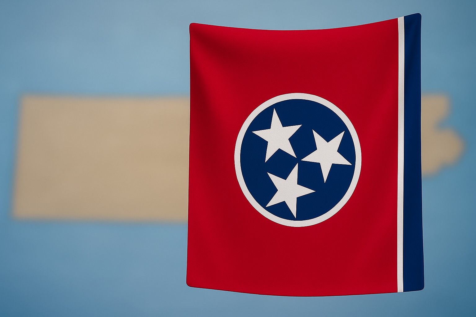The flag of Tennessee