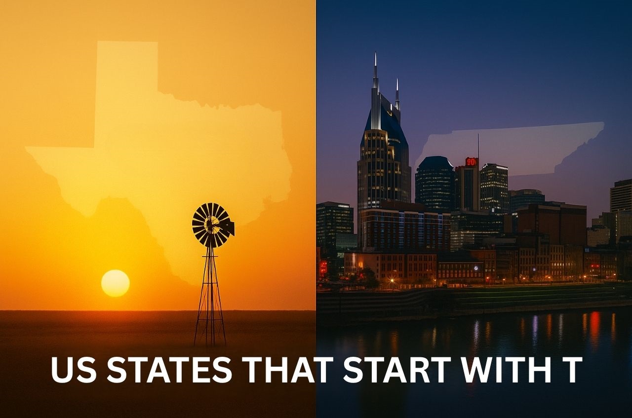US States That Start With T