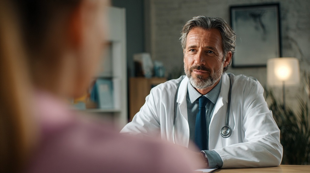 A primary care physician guiding coordinated care within a structured healthcare network