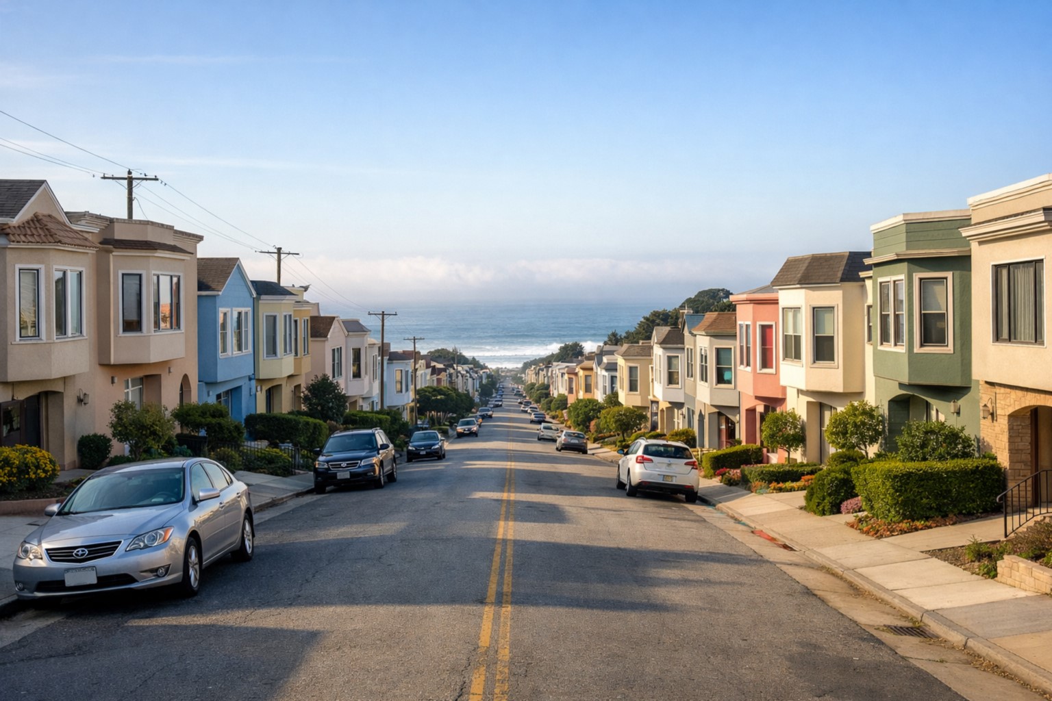 A suburb area in San Francisco