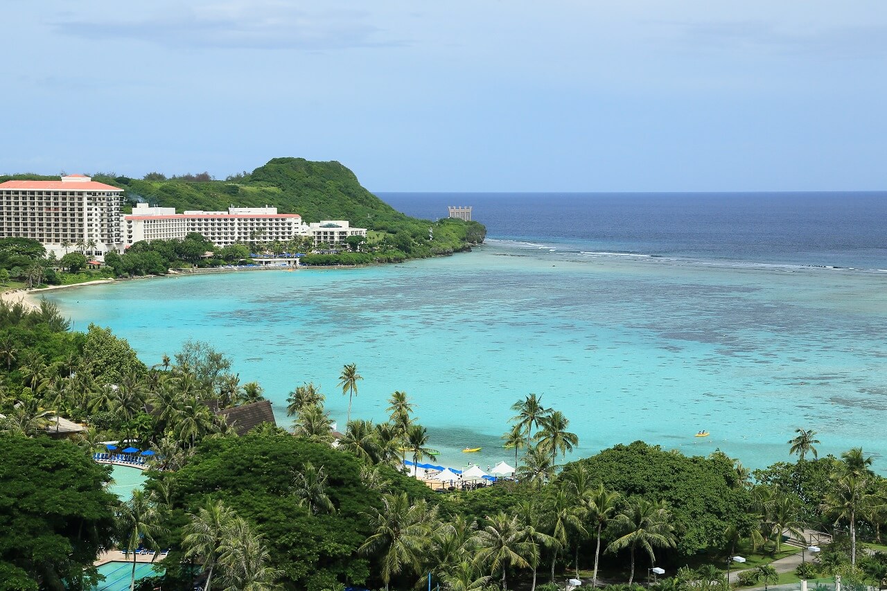 Beautiful beach in Guam